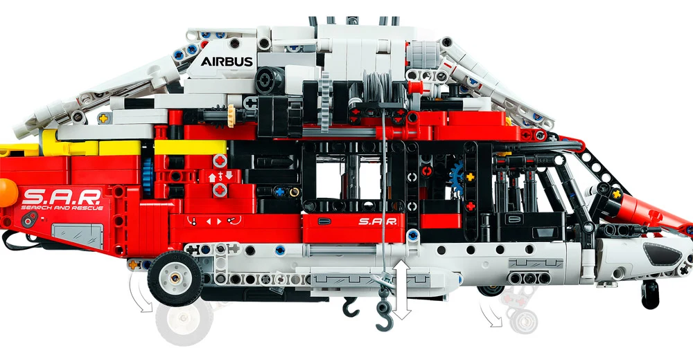 LEGO® Technic 42145 Elicottero di salvataggio Airbus H175 - vue 5