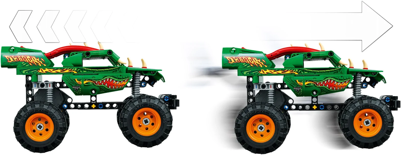 LEGO® Technic 42149 Monster Jam™ Dragon™ - vue 3