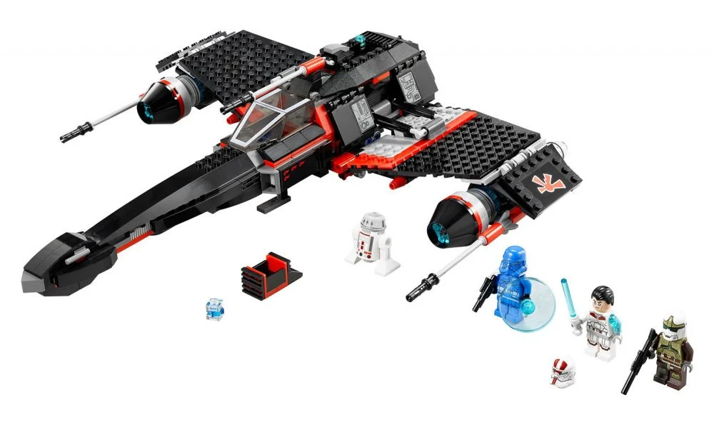 LEGO® Star Wars 75018 JEK-14’s Stealth Starfighter™ - vue 1