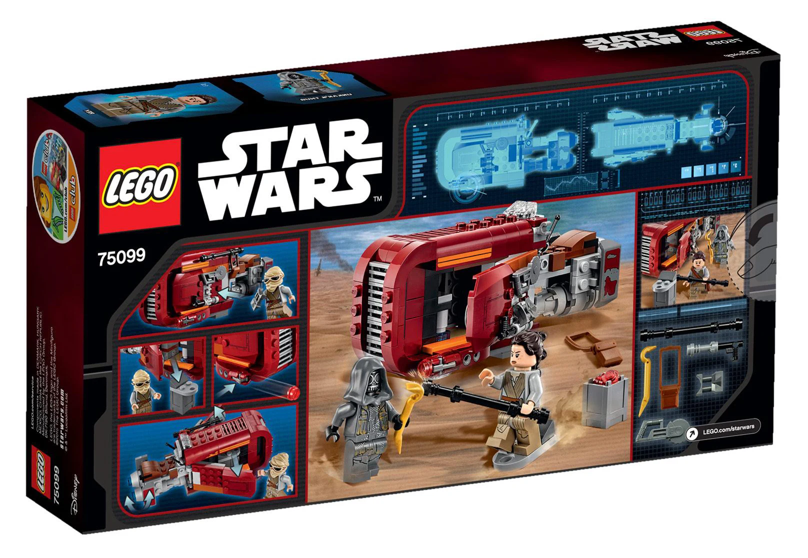 LEGO® Star Wars 75099 Rey’s Speeder™ - vue 2