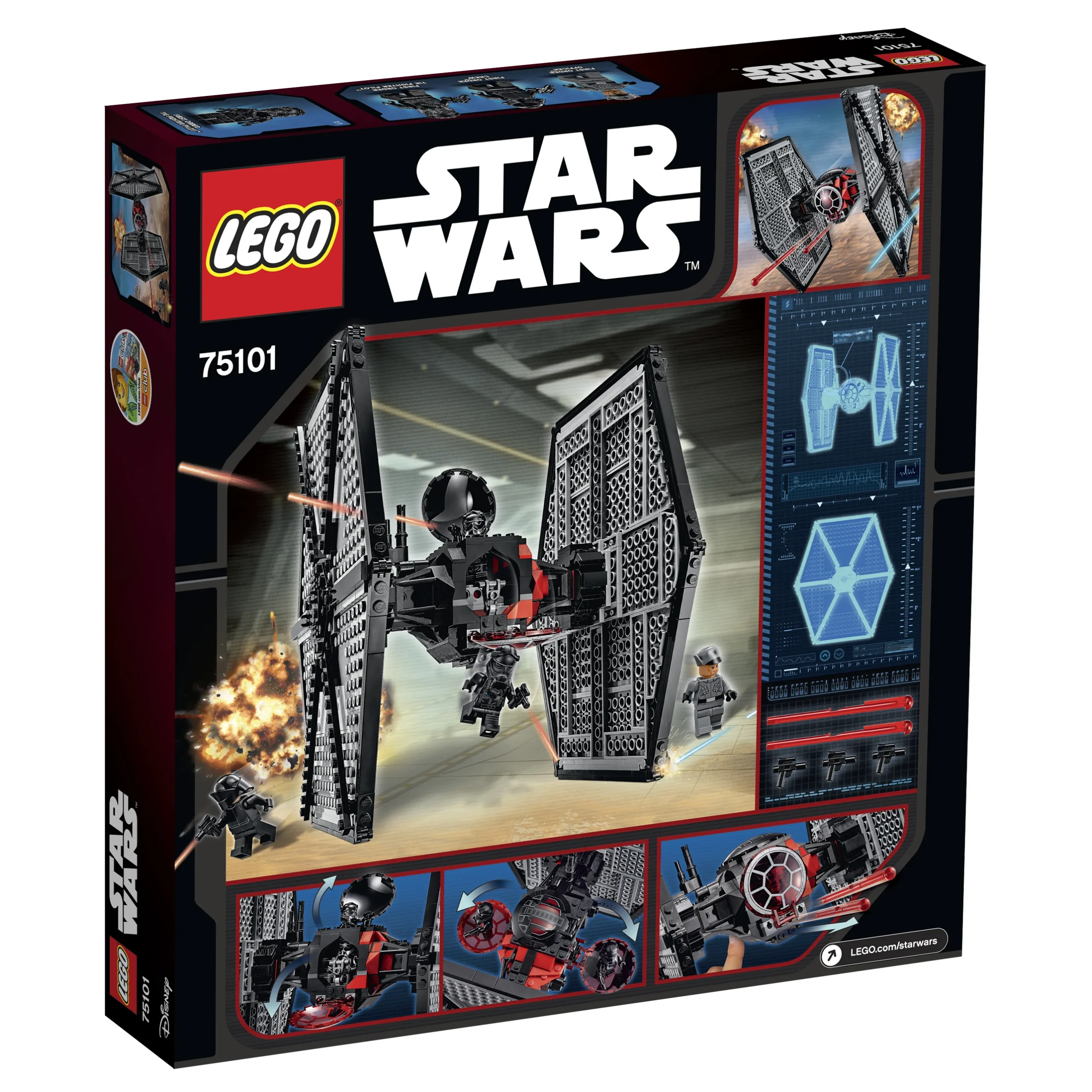 LEGO® Star Wars 75101 First Order Special Forces TIE fighter™ - vue 1