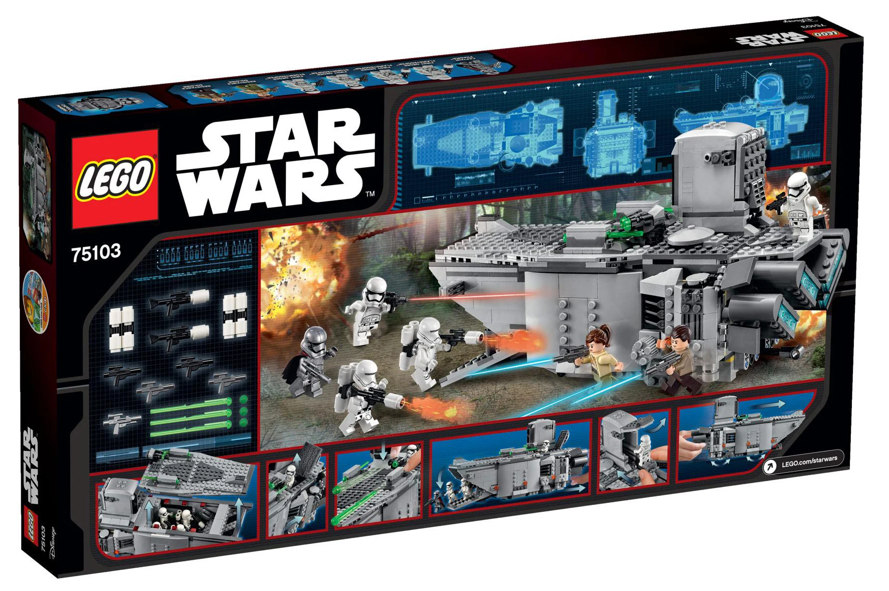 LEGO® Star Wars 75103 First Order Transporter™ - vue 1