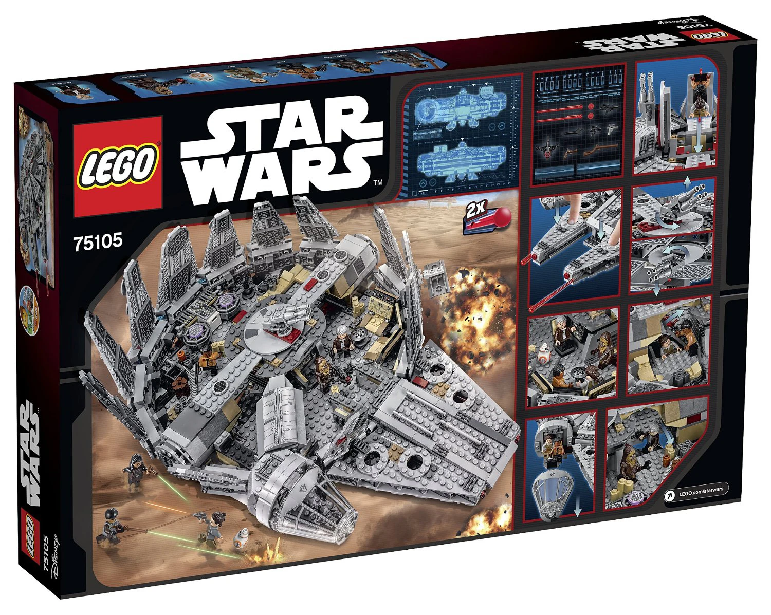 LEGO® Star Wars 75105 Millennium Falcon™ - vue 2