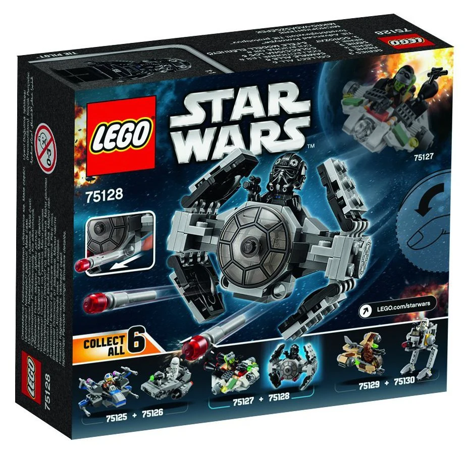 LEGO® Star Wars 75128 TIE Advanced Prototype™ - vue 3