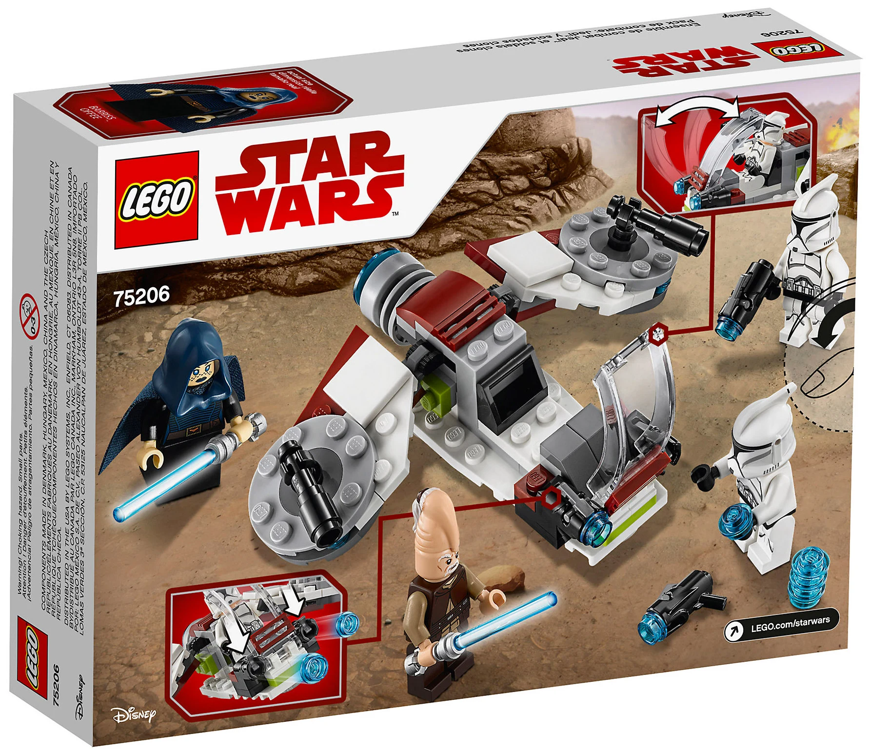 LEGO® Star Wars 75206 Battle Pack Jedi™ e Clone Troopers™ - vue 2
