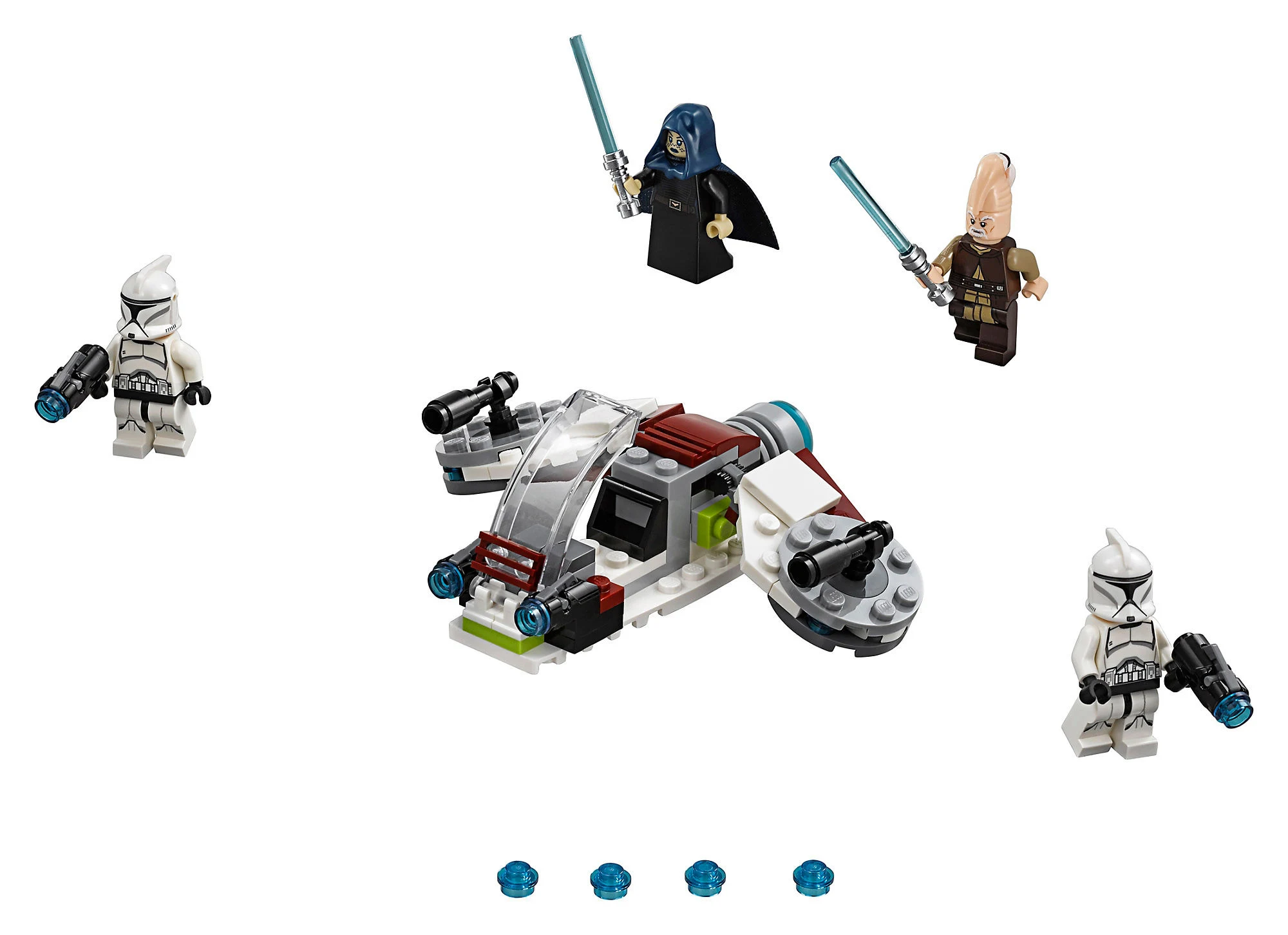 LEGO® Star Wars 75206 Battle Pack Jedi™ e Clone Troopers™ - vue 3