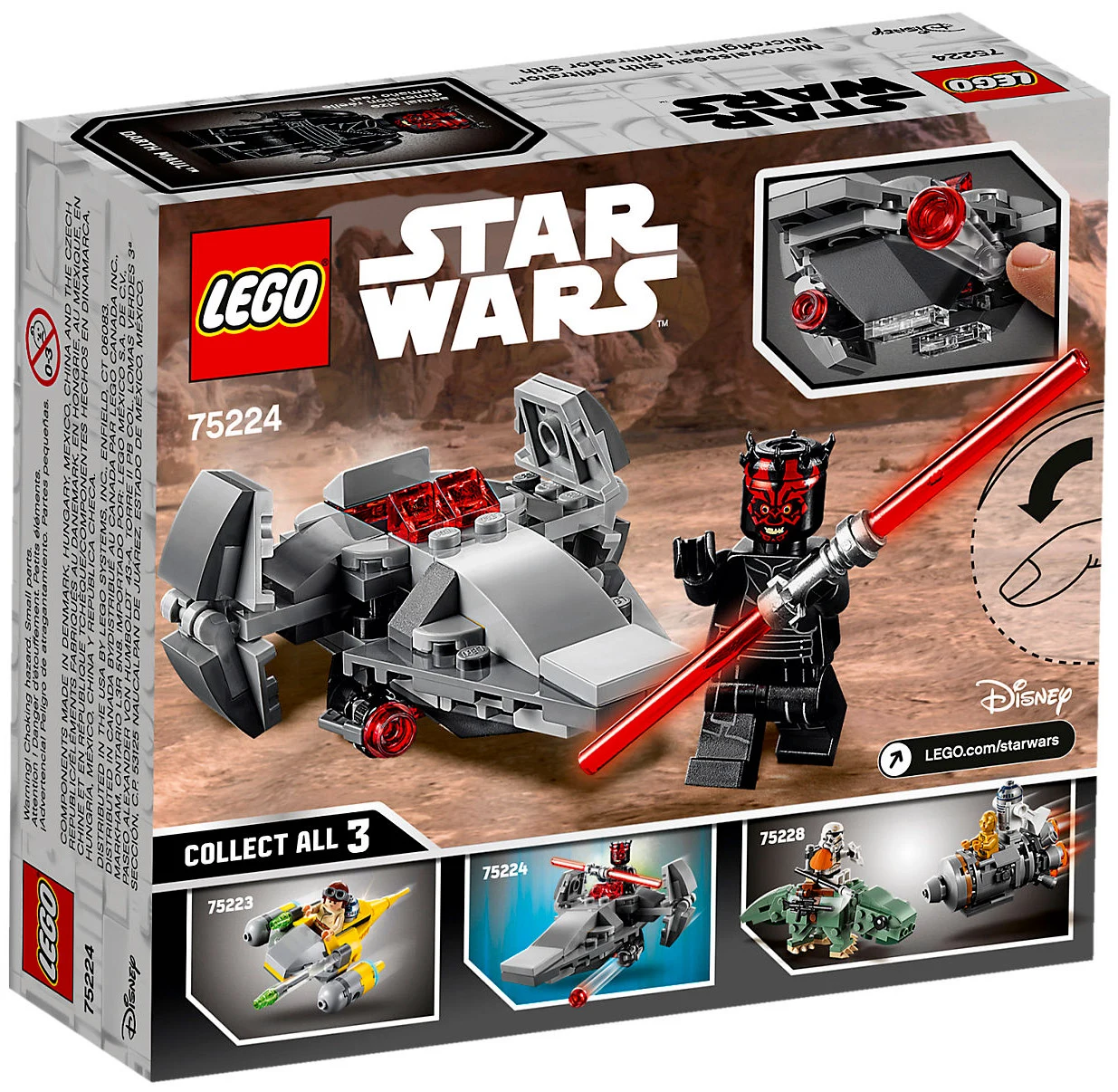 LEGO® Star Wars 75224 Microfighter Sith Infiltrator™ - vue 2