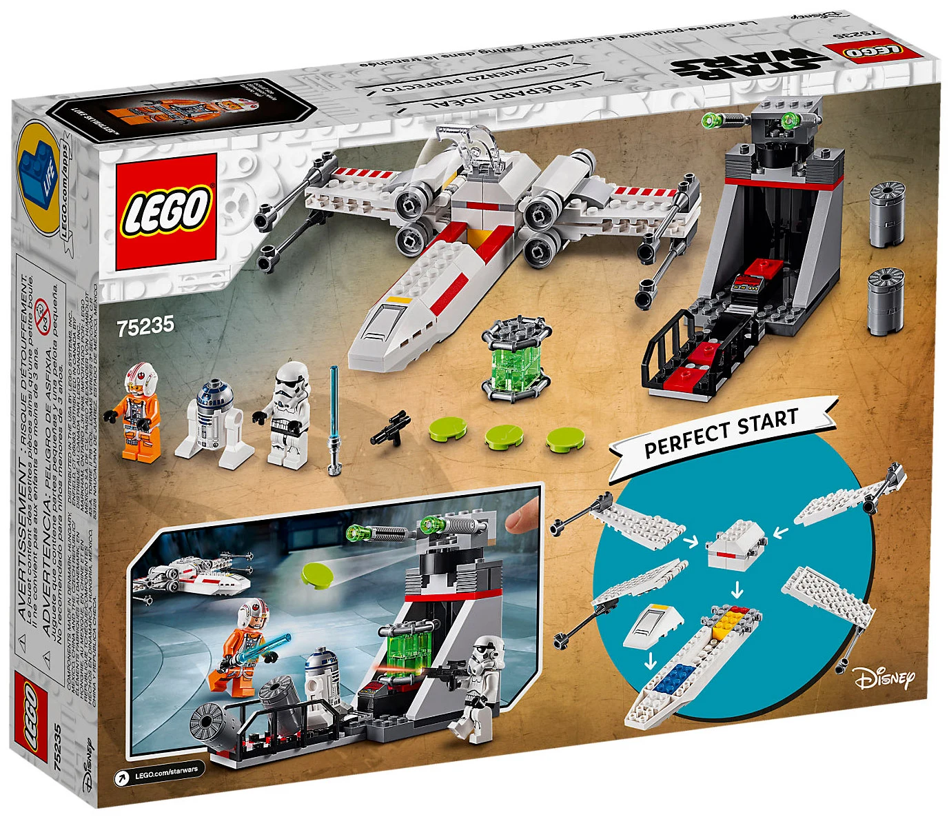 LEGO® Star Wars 75235 X-Wing Starfighter™ Trench Run - vue 1