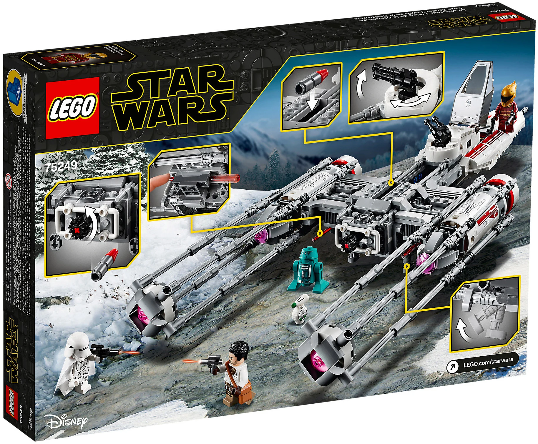 LEGO® Star Wars 75249 Y-Wing Starfighter™ della Resistenza - vue 3