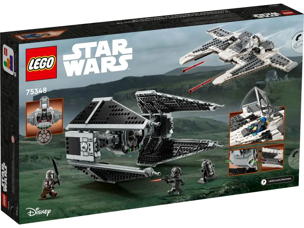 LEGO® Star Wars 75348 Fang Fighter mandaloriano vs TIE Interceptor™ - vue 3