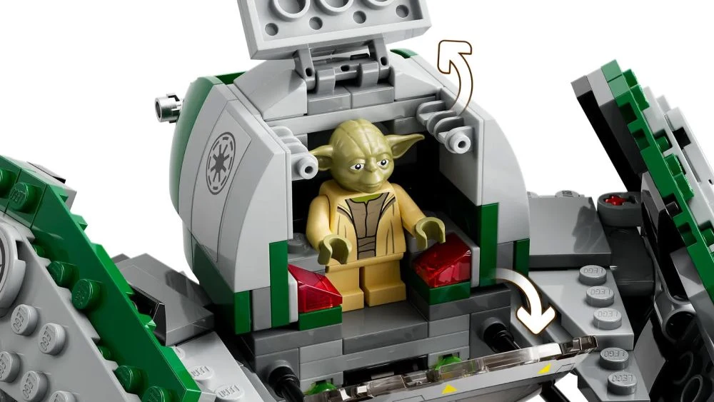 LEGO® Star Wars 75360 Jedi Starfighter™ di Yoda - vue 3